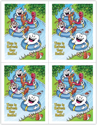 Dental Postcards; for Laser Printer; Smile Team™ Tubing in River, 100/Pk