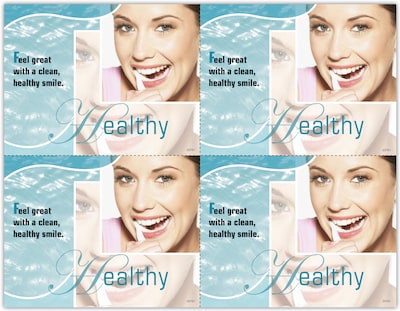 Photo Image Postcards; for Laser Printer; Healthy, Blue, 100/Pk