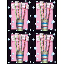 Dental Postcards; for Laser Printer; Polka Dot Toothbrush, 100/Pk