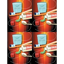 Gentle Dental Postcards; for Laser Printer; Floss, Brush & Paste, 100/Pk