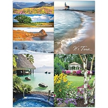 Scenic Assorted Postcards; for Laser Printer; Beach and Flower, 100/Pk