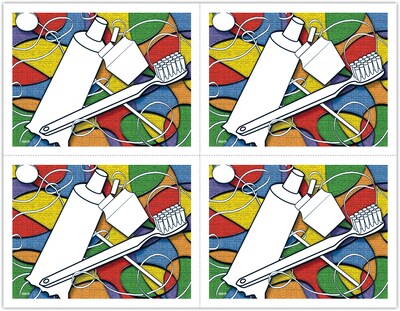 Graphic Image Postcards; for Laser Printer; Mirror/Paste/Floss, 100/Pk