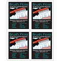 Preventive Postcards; for Laser Printer; Brush/Floss/Visit, 100/Pk