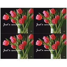 Generic Postcards; for Laser Printer; Red Tulips, 100/Pk