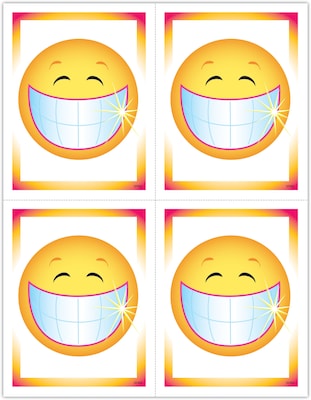 Graphic Image Postcards; for Laser Printer; Smiley Face with Teeth, 100/Pk