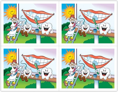 Smile Team™ Postcards; for Laser Printer; Billboard, 100/Pk