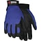 Memphis Gloves® Fasguard™ Clarino® Synthetic Leather Palm Multi-Task Gloves, Blue/Black, Medium