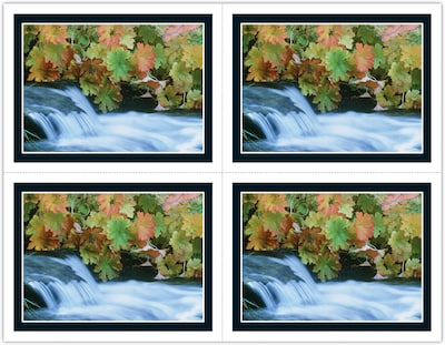 Generic Postcards; for Laser Printer; Rushing Water, 100/Pk