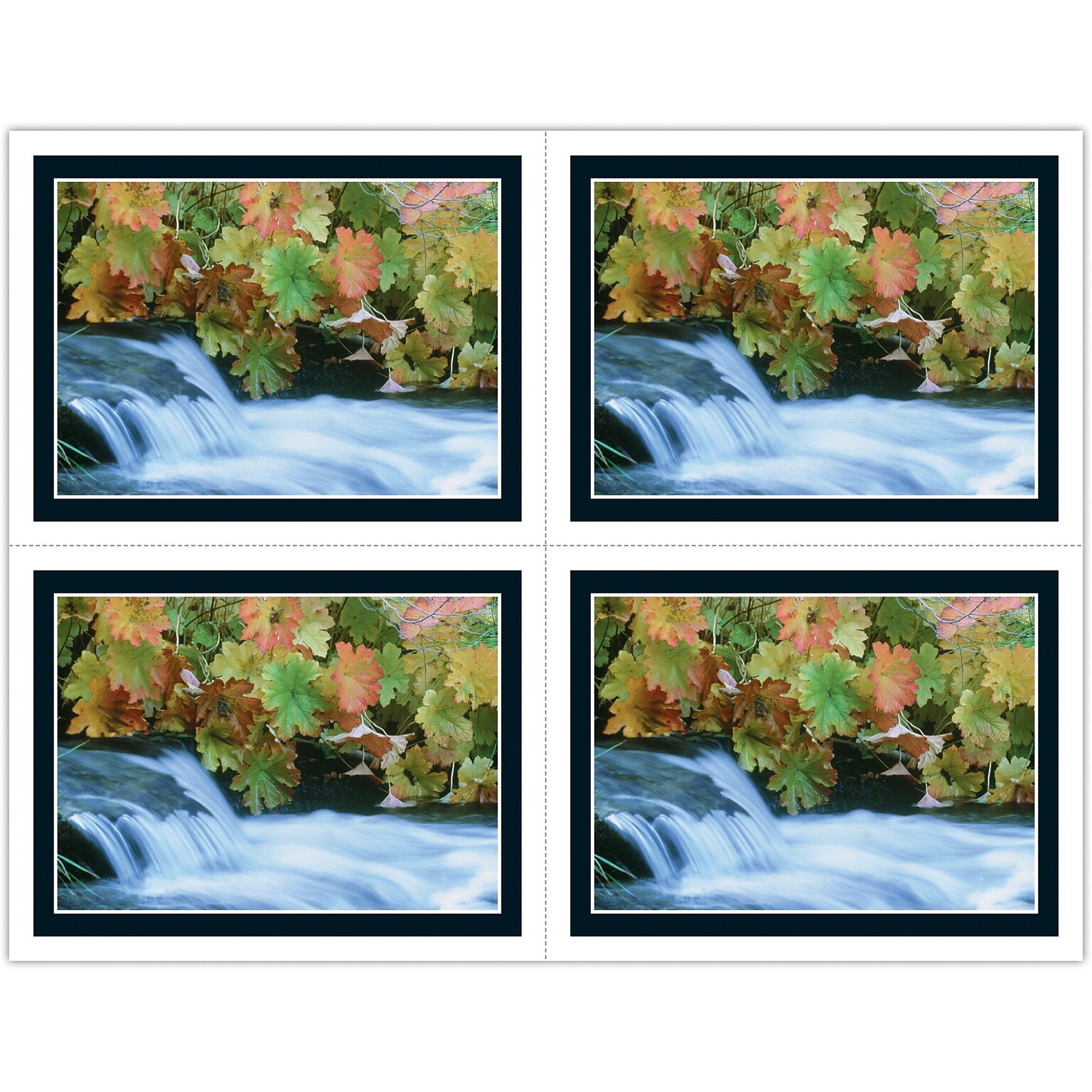 Generic Postcards; for Laser Printer; Rushing Water, 100/Pk