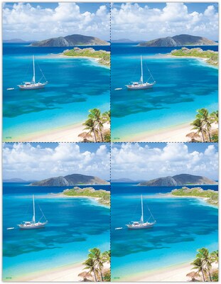 Photo Image Postcards; for Laser Printer; Sailboat, 100/Pk