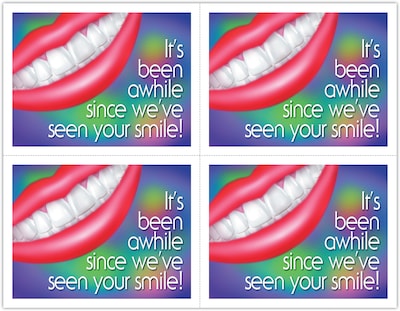 Graphic Image Laser Postcards; Large Smile
