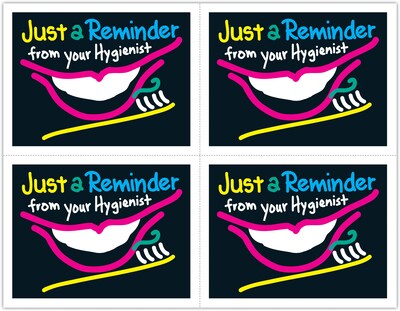 Hygienist Postcards; for Laser Printer; Large Smile, 100/Pk