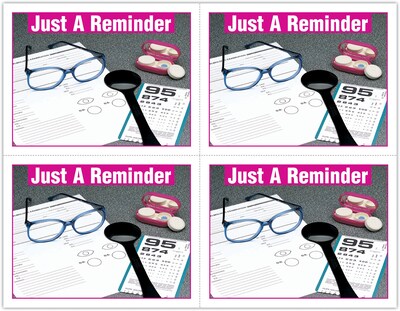 Graphic Image Postcards; for Laser Printer; Opti Reminder, 100/Pk