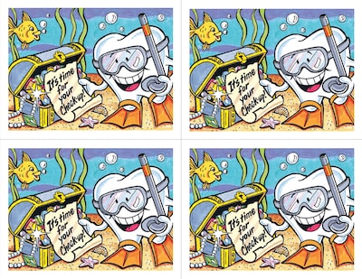 Smile Team™ Postcards; for Laser Printer; Under the Sea, 100/Pk