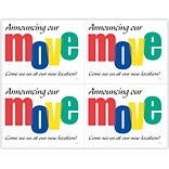 Announcing Our Move Generic Laser Postcards