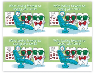 Toothguy® Laser Postcards, Dentist Office, 100/Pk