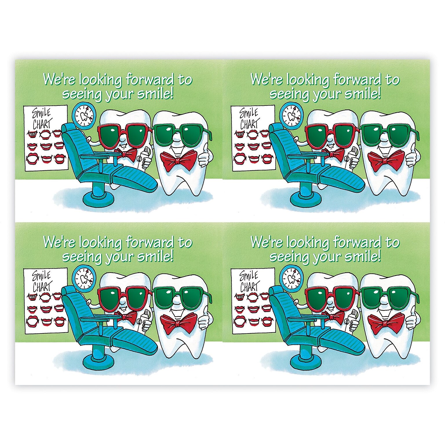 Toothguy® Laser Postcards, Dentist Office, 100/Pk