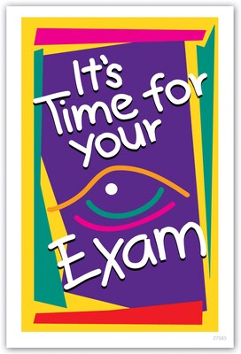 Graphic Image Postcards; for Laser Printer; Time for Exam, 100/Pk