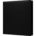 1-1/2 Heavy-Duty Binder with Label Holder and D-Rings, Black