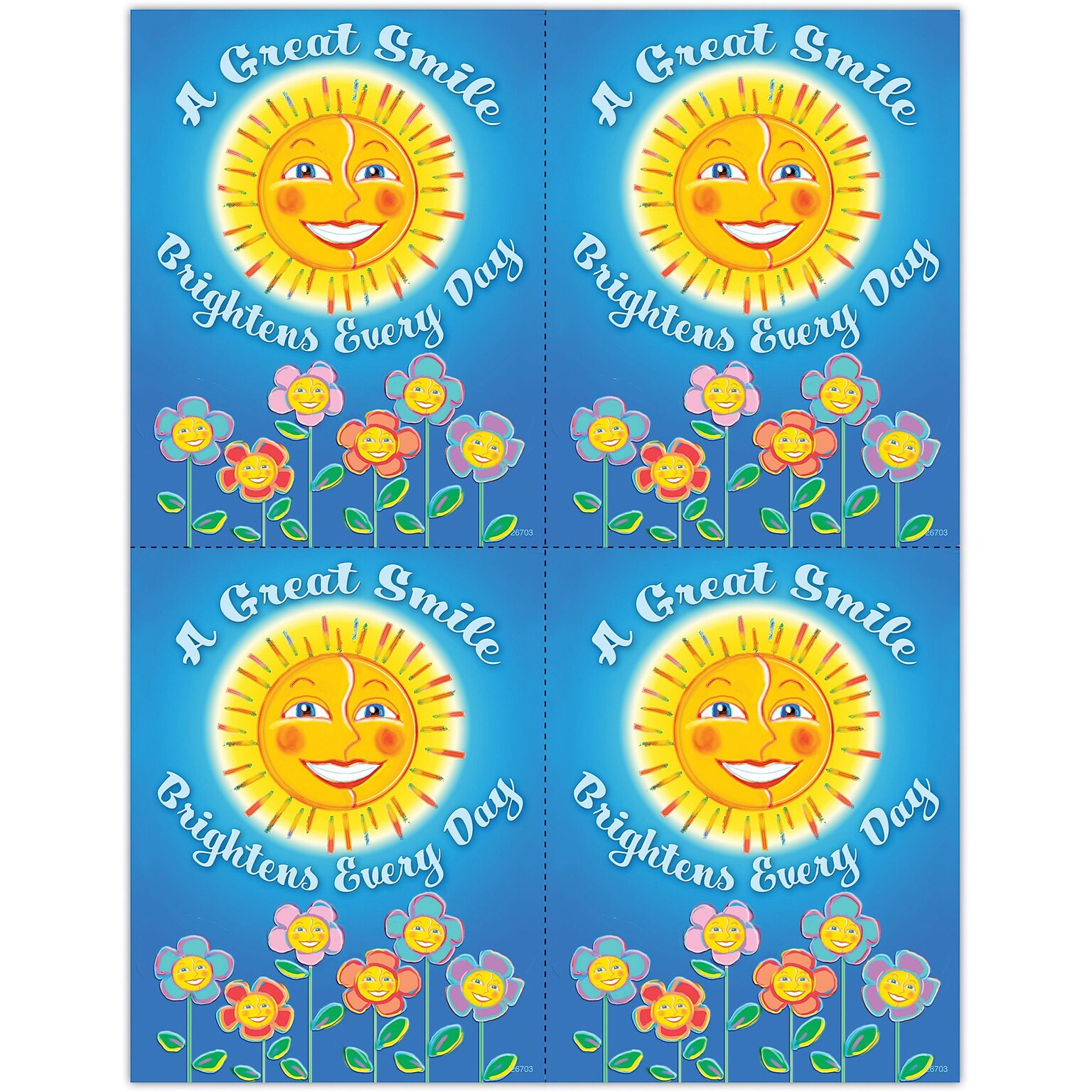 Graphic Image Postcards; for Laser Printer; A Great Smile, 100/Pk