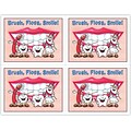 Smile Team™ Postcards; for Laser Printer; Brush, Floss, Smile, 100/Pk