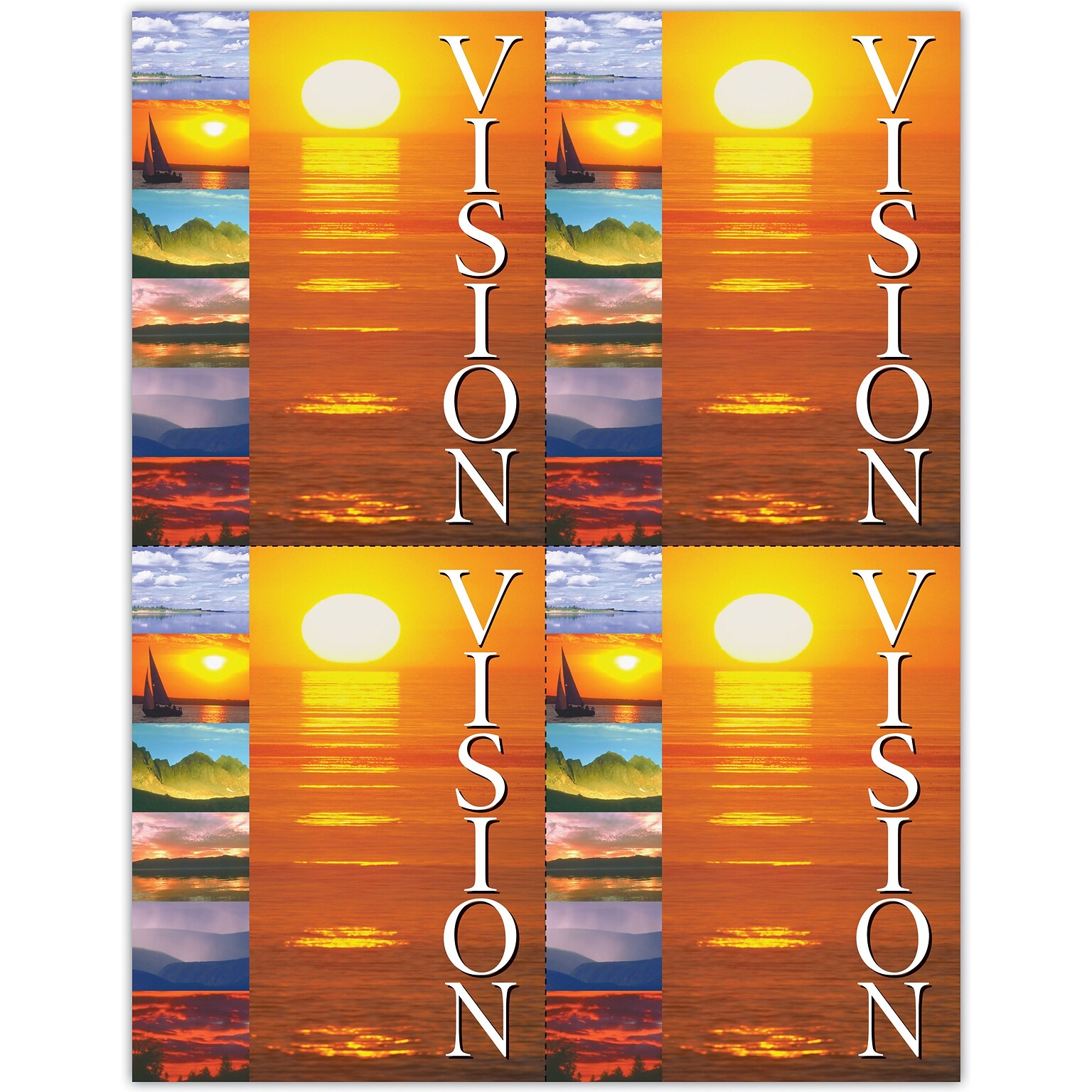 Scenic Postcards; for Laser Printer; Scenic Vision, 100/Pk