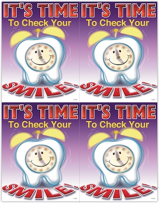 Graphic Image Postcards; for Laser Printer; It™s Time to Check Your Smile, 100/Pk