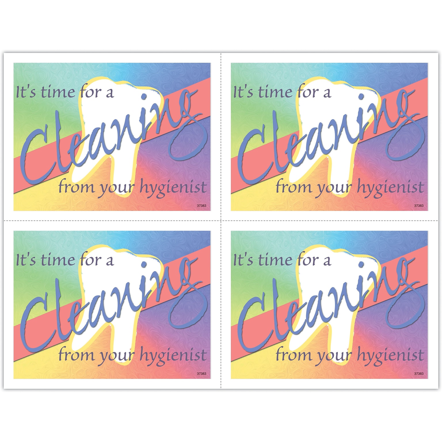 Hygienist Postcards; for Laser Printer; Hygienist Time, 100/Pk