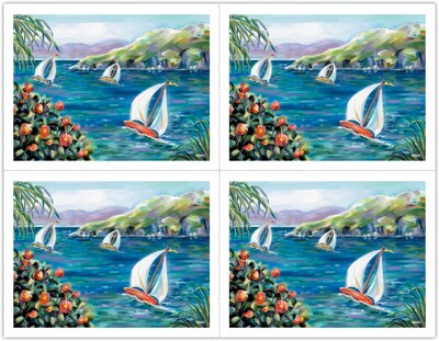 Generic Postcards; for Laser Printer; Sailboats, 100/Pk