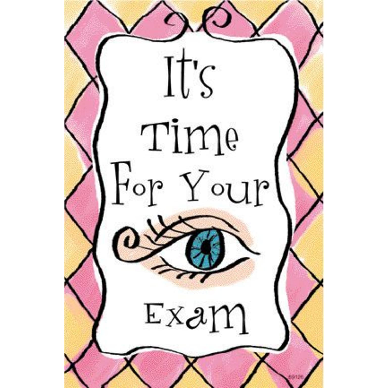 Graphic Image Postcards; for Laser Printer; Time For Eye Exam, 100/Pk