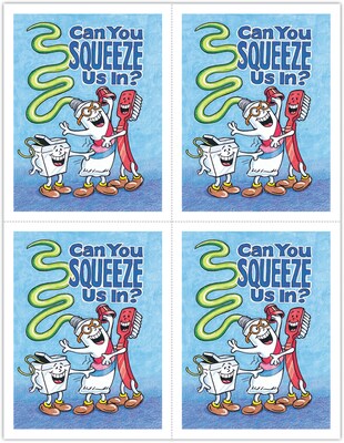 Smile Team™ Laser Postcards; Squeeze Us In?