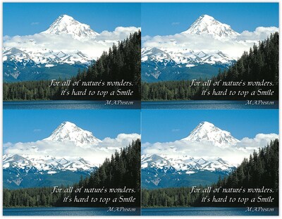Generic Postcards; for Laser Printer; Mountain Top, 100/Pk