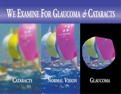 Preventive Laser Postcards, Glaucoma & Cataracts, 100/Pk