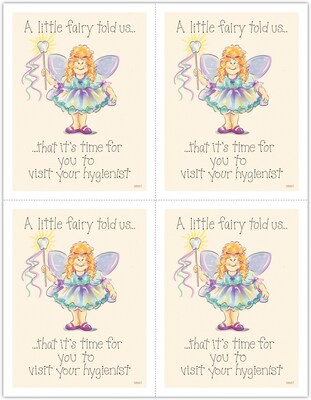 Hygienist Postcards; for Laser Printer; Little Fairy, 100/Pk