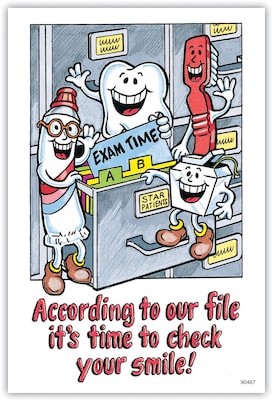 Smile Team™ Laser Postcards; File Drawer