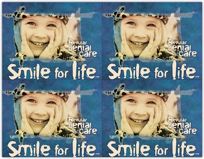 Cosmetic Dentistry Postcards; for Laser Printer; Smile For Life, 100/Pk