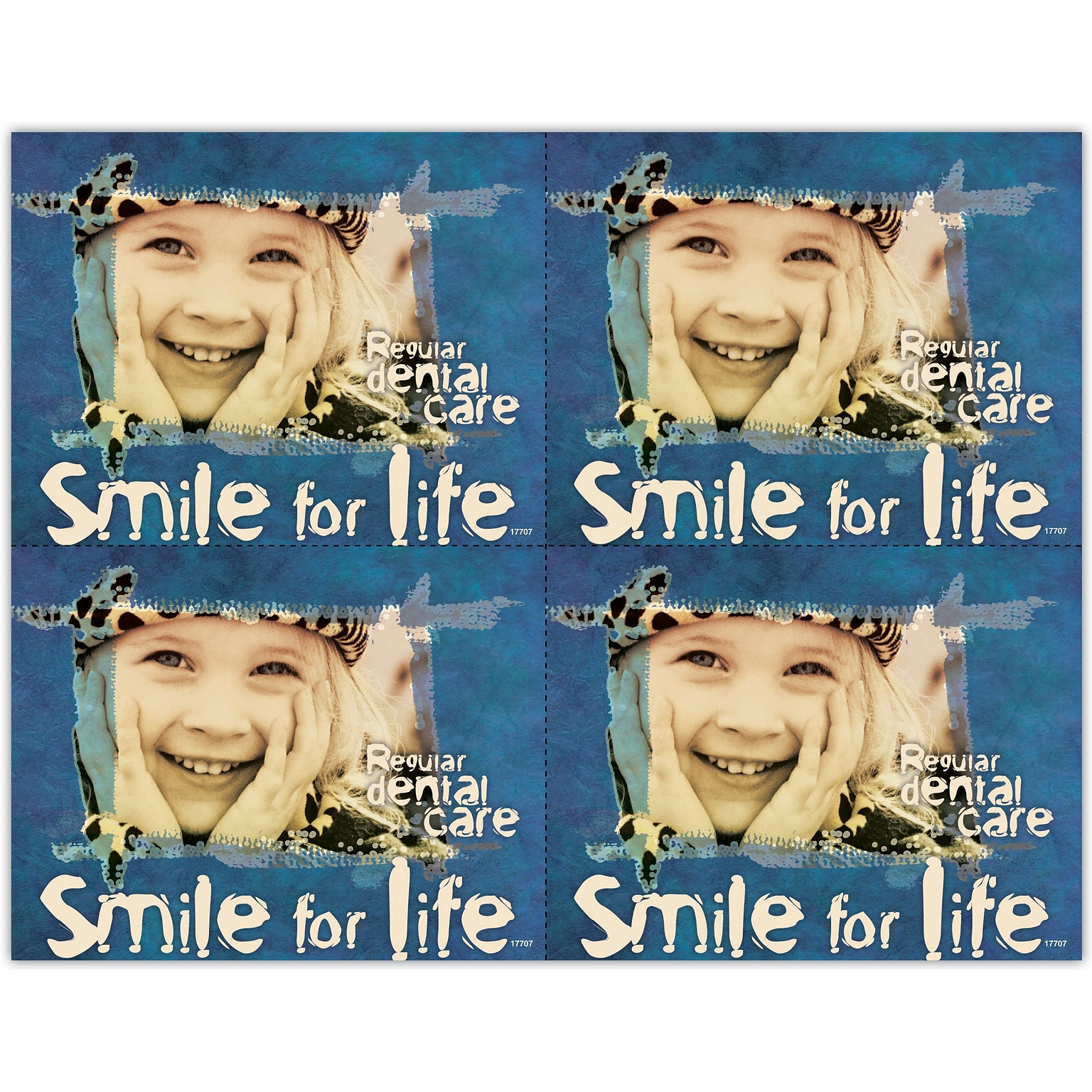 Cosmetic Dentistry Postcards; for Laser Printer; Smile For Life, 100/Pk