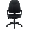 Offices To Go Mid-Back Tilter Chair with Arms, Fabric, Black (OTG11651QL10)