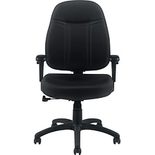 Offices To Go Mid-Back Tilter Chair with Arms, Fabric, Black (OTG11651QL10)