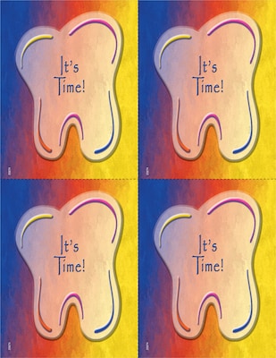 Graphic Image Postcards; for Laser Printer; Tooth Its Time, 100/Pk