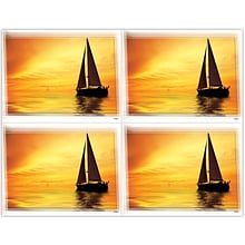 Scenic Postcards; for Laser Printer; Scenic Boat Sunset, 100/Pk