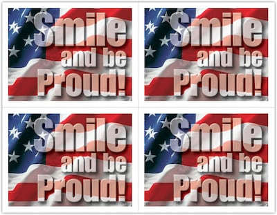 Recycled Postcards; for Laser Printer; Smile and be Proud, 100/Pk