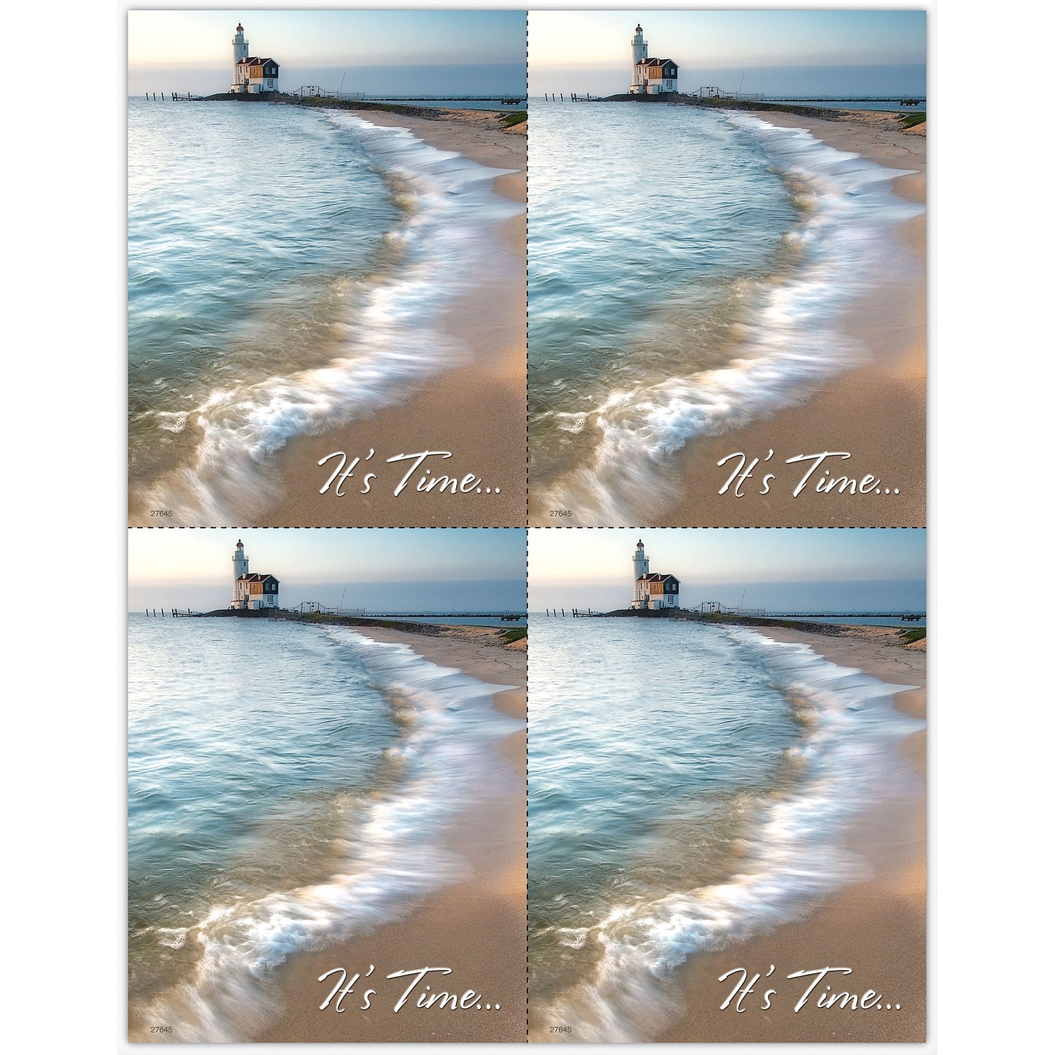 Scenic Postcards; for Laser Printer; Scenic Lighthouse, 100/Pk