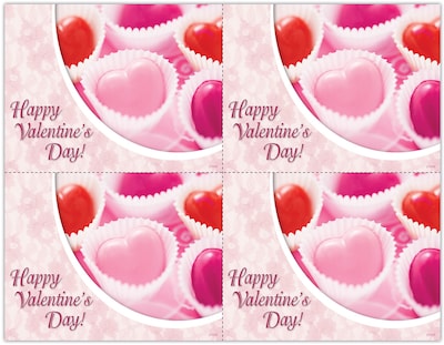 Photo Image Postcards; for Laser Printer; Valentines Day, 100/Pk