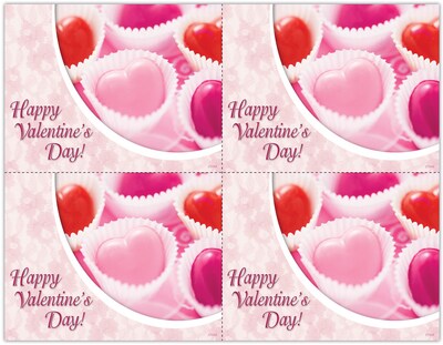 Photo Image Postcards; for Laser Printer; Valentines Day, 100/Pk