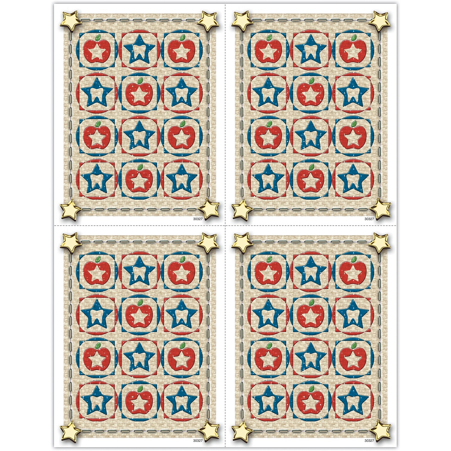 Dental Laser Postcards; American Star Quilt