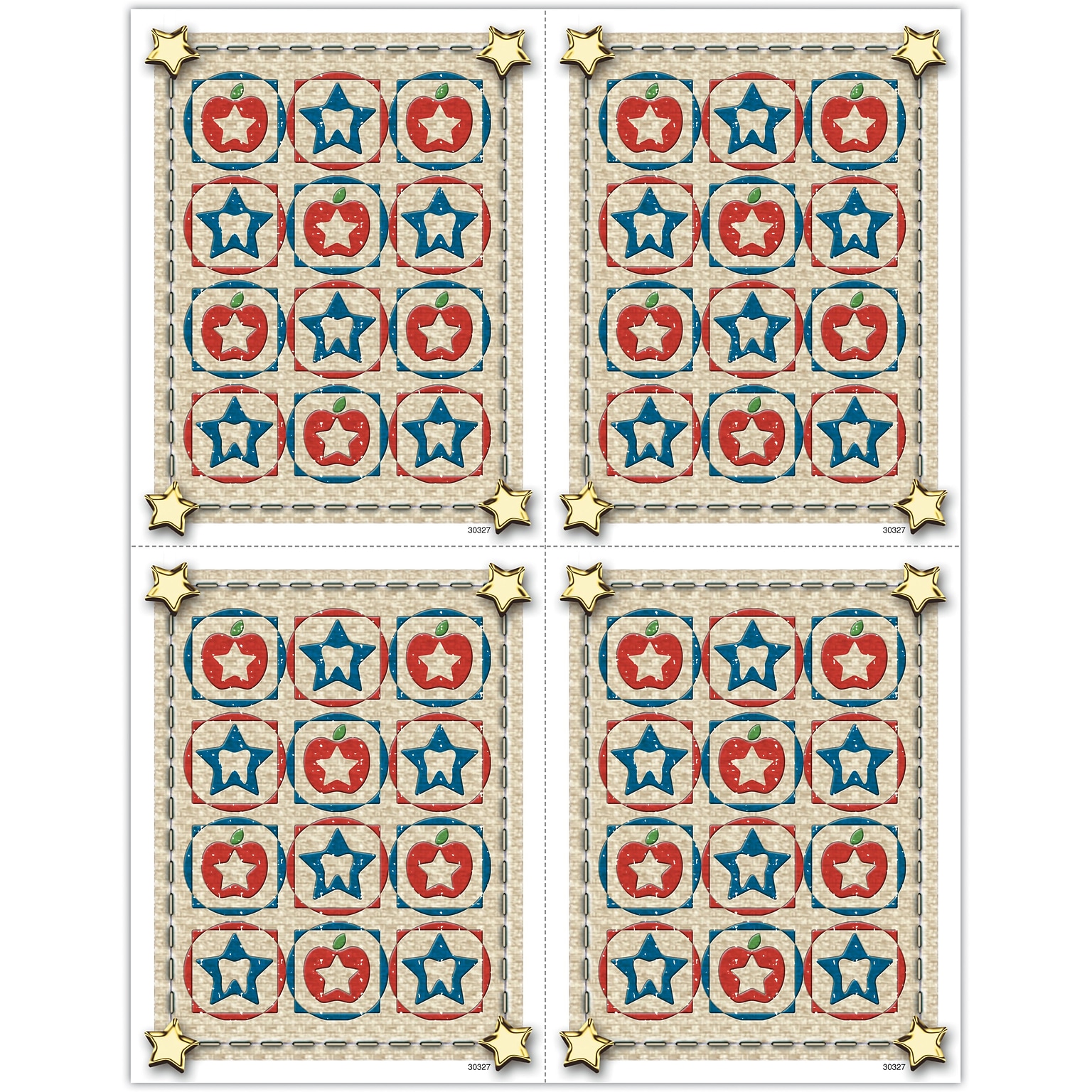 Dental Laser Postcards; American Star Quilt