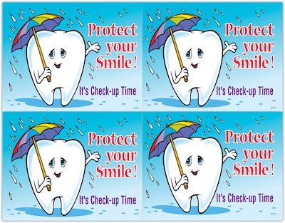 Graphic Image Postcards; for Laser Printer; Protect Smile, 100/Pk