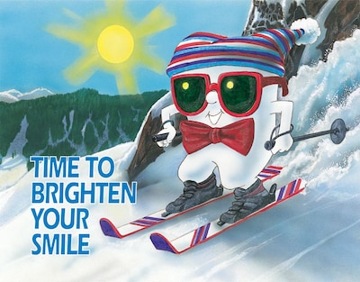 Toothguy® Postcards; for Laser Printer; Skiing, 100/Pk