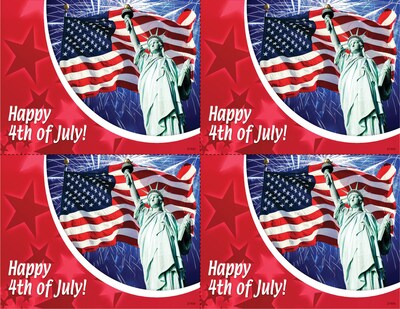 Photo Image Postcards; for Laser Printer; 4th of July, 100/Pk